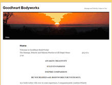 Tablet Screenshot of goodheartbodyworks.com